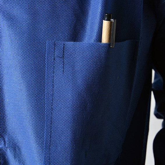 Lightweight Disposable Lab Coat Non-woven White Coat With Two Pockets CE ISO Approval