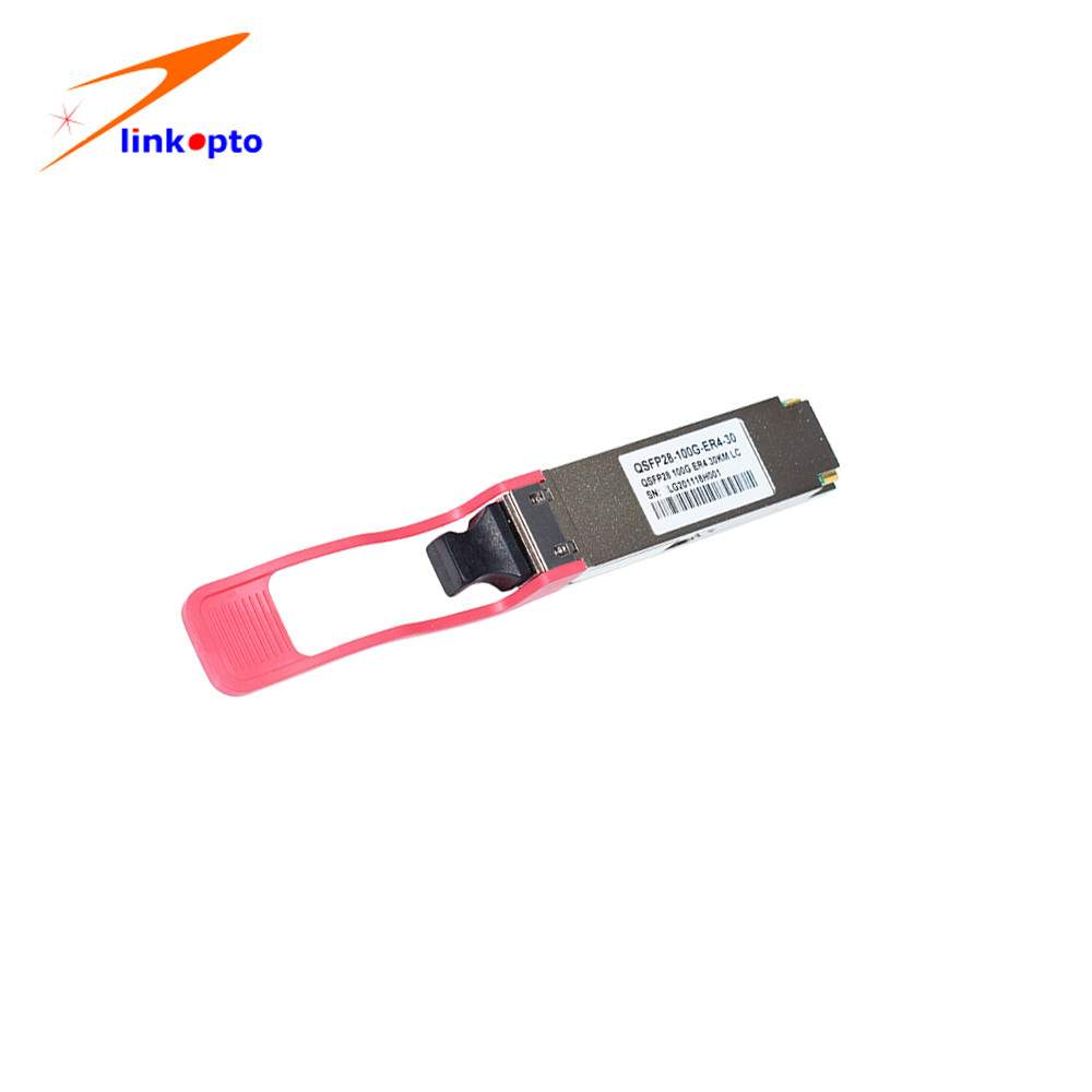 30KM QSFP28 ER4 Lite 100G Optical Transceiver Hot Pluggable Dual LC LAN WDM