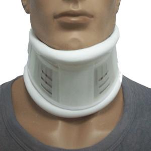 Wholesale White Semi Rigid Medical Neck Collar Adjustable Cervical Collar Artificial Leather from china suppliers