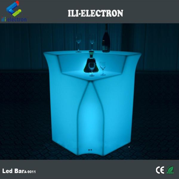 illuminated led corner bar table