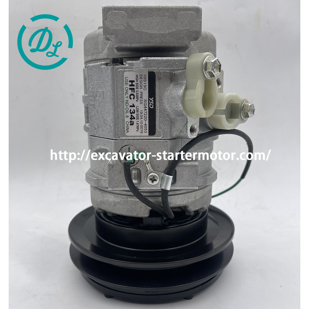 Original Excavator Air Conditioning Compressor SG447220-4053 B220203000007 SANY SY215