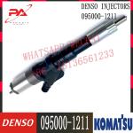 095000-1211 Diesel Fuel Injector 6156-11-3300 For Komatsu SA6D125E PC400-7 PC450