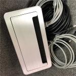 Integrated 4*HDMI Desktop Cable Cubby Box CAT6 Network Interface 2*3.5mm Audio