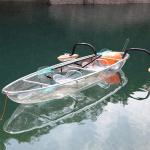 Waterproof Surfing Clear Plastic Kayak UV Coating 3 Person Pedal Canoe