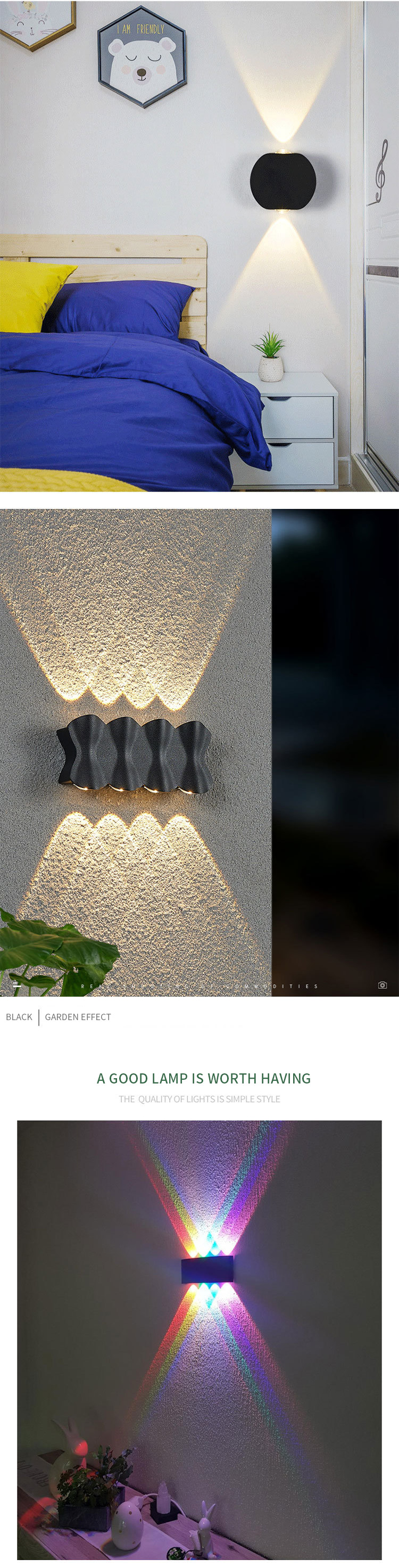 4w 6w Outdoor Waterproof LED Wall Lights