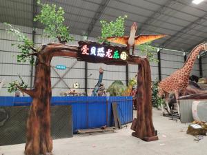 Wholesale Customized Most Realistic Dinosaur For Park Entrance Door Gate from china suppliers