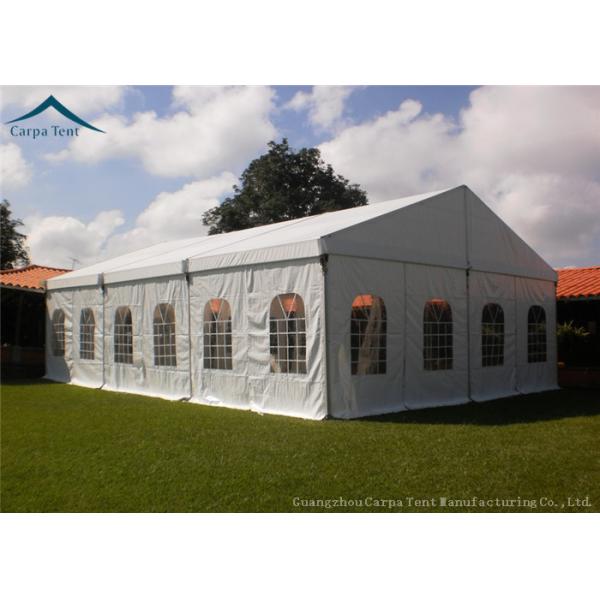 White Roof Durable Event Tents With Linings And Curtains 10m * 15m