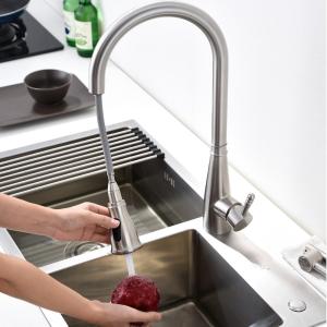 Wholesale Retractable Touch Control Smart Kitchen Faucet Sus304 With Ceramic Drip Free Cartridge from china suppliers