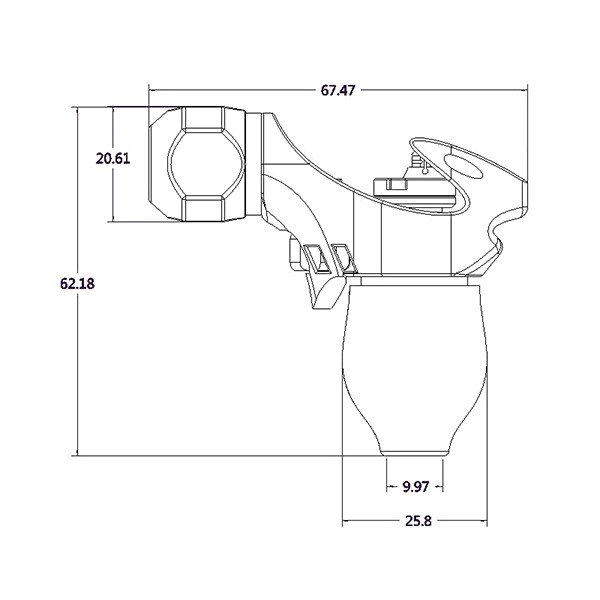 Professional Small Rotary Tattoo Machine RCA Adjustable For Tattoo Artist