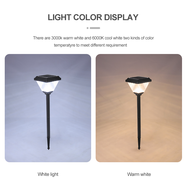 Light Control Stomproofing Pathway Ground Lightting Outdoor Solar LED Landscape Light