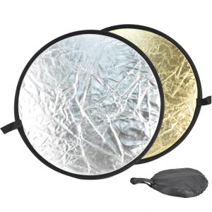Wholesale 60cm Silver Gold Folding Photo Studio Reflector For Outdoor Indoor Shooting from china suppliers