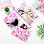 Waterproof Women Cute Cartoon Polyester Cosmetic Bag