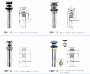 Wholesale brass basin waste,drainer with tube from china suppliers