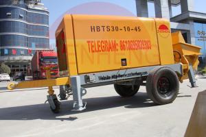Wholesale Mobile Stationary Concrete Pump , 30m3 / H Trailer Mounted Concrete Pump from china suppliers