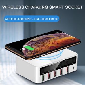 Wholesale QC3.0 PD18W Multi Port USB Charger With Digital Display from china suppliers