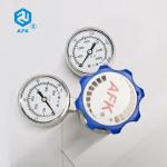 Jointless Stainless Steel Pressure Regulator 3000Psi Double Gauge PCTFE