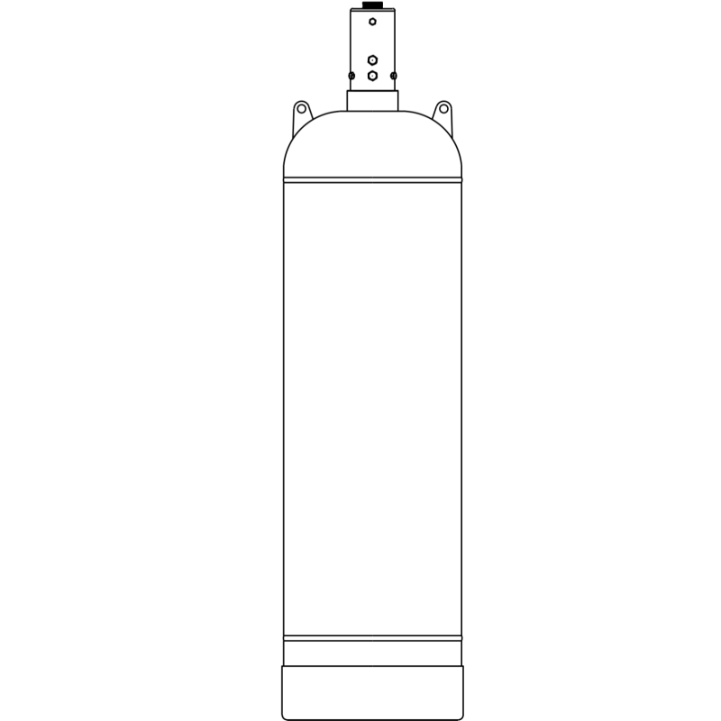 Automatic FM200 Fire Extinguishing System Cylinder Without Pollution For Library