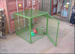 Outdoor Propane Storage Cage Green Color , Gas Bottle Cage Powder Coating