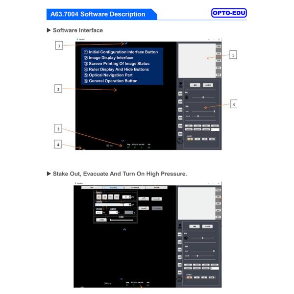 OPTO-EDU A63.7004 Single-Crystal Filament Scanning Electron Microscope SE BSE 360000x 3nm@20KV