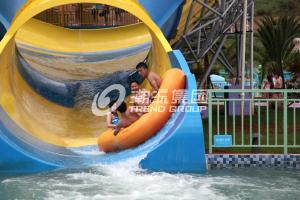 Wholesale Aqua Park Equipment , Colorful Fiberglass Water Slide for Giant Aqua Park / customized Water park Slide from china suppliers