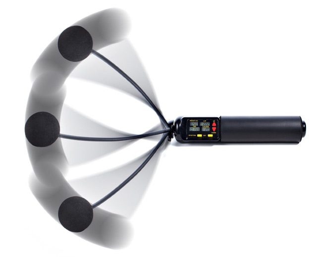 YLY Black Color Body Building Aerobic Training Smart Digital Jump Rope Adjustable PVC