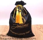 Rose Gold Printing White and Gold Silk Packaging Bags For Clothing Industry,Pink