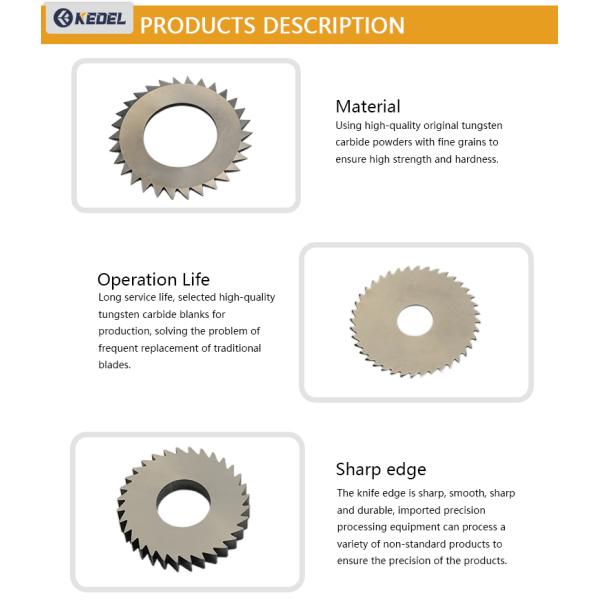 Customizable Size Cemented Tungsten Carbide Circular Saw Blade with 6 Months Warranty for Metal Cutting