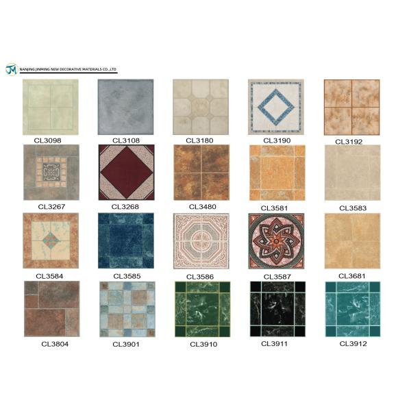 High Gloss Bathroom Floor Self Adhesive Tiles Geometry Puzzle Square Kitchen