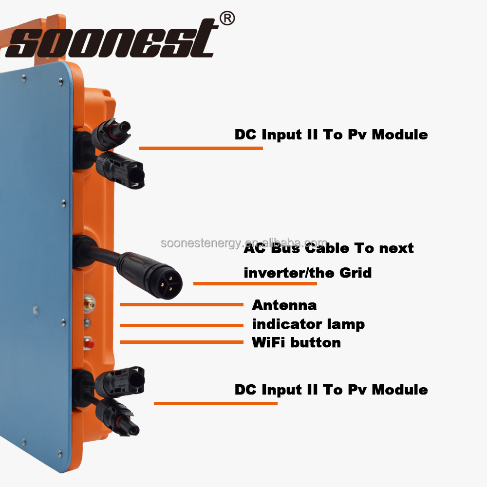 1800W Eu Warehouse Ip65 1800W Grid Tie Micro Inverter 1800W 700W 600W 230Vac 220Vac 110Vac Solar Microinverter 1600W
