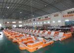 Orange 0.9mm PVC Tarpaulin Inflatable Floating Island For Water Sports