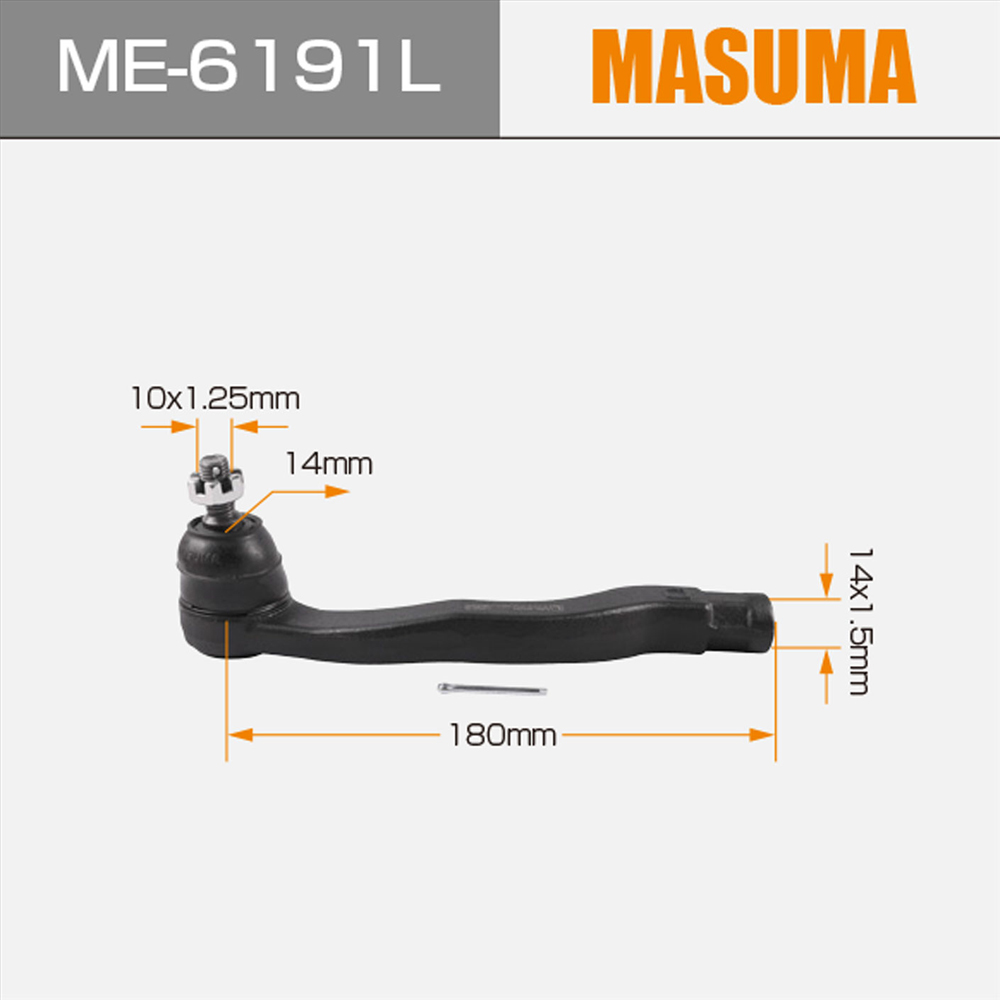 ME-6191L MASUMA Auto Spare Parts tie rod end for HONDA CIVIC COUPE EG3 53560-SR0-A01