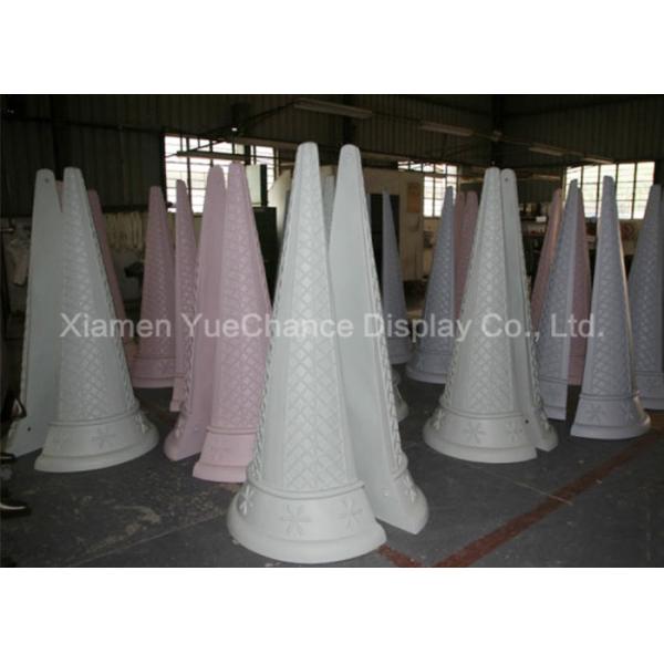 Custom Large Fiberglass Ice Cream Cone Window Display Decorations