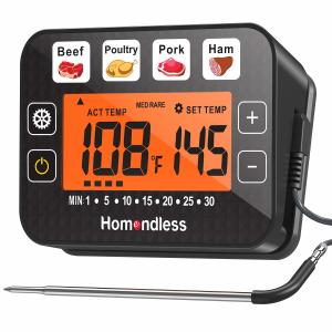 Wholesale BBQ 1 Probe NSF 572F Food Meat Thermometer With Backlight from china suppliers