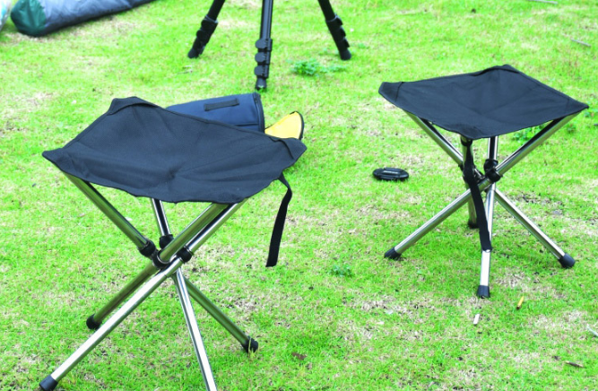 Fishing stool new stainless steel folding stool outdoor portable telescopic stool camping fishing chair