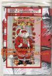 Christmas Decorative Plastic Door Covers PE Santa Celebration Plastic Posters