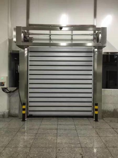 Stainless Steel High Speed Spiral Door anti breaking Smoothly With Motor