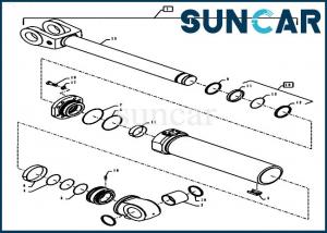 China Loader Seal Repair Kit 84281863 Fits 1021G 1021F Case Double Acting Lift Hydraulic Cylinder on sale
