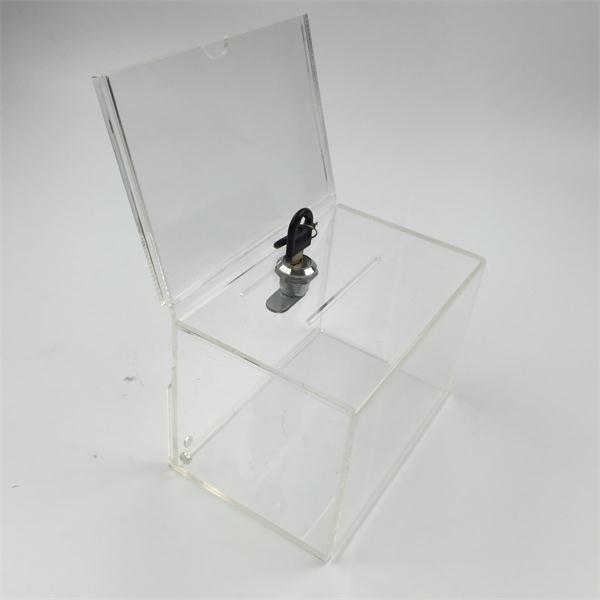 Perspex Suggestion/Donation Box with lock