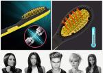 PTC Heater Hair Straightener Brush Comb 248F-450F Ceramic Coating Plate
