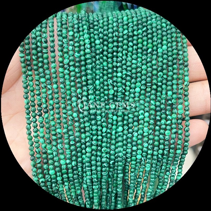 Natural Multi Color Round Gemstone Beads African Turquoise Green Dot For Bracelets Necklaces Earrings DIY Jewelry Making