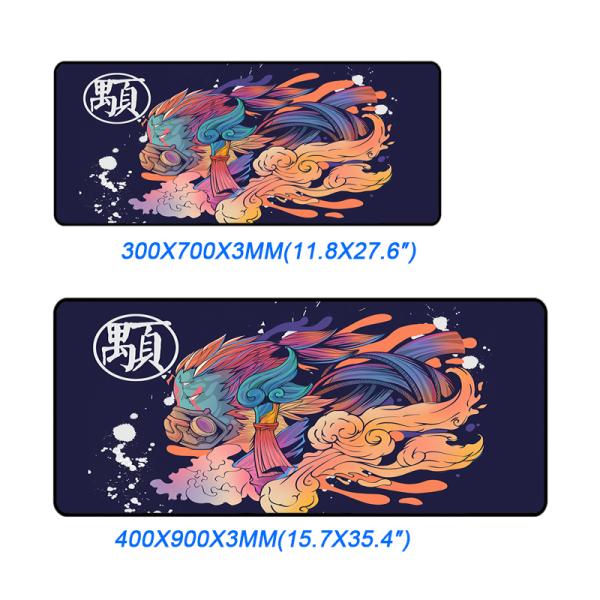 Large Anime Rubber Locking Edge Computer Mousepad with 100% Eco-friendly Material