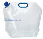5L BPA Free Collapsible Water Bottle Foldable plastic Water Bag for Promotional