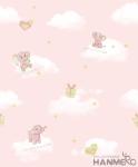 Elephant Cartoon Household Children Room Wallpaper PVC Wallcovering Chinese