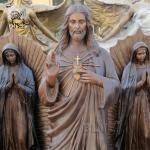 Bronze Life Size Christ Jesus Statues Church Christian Religious Divine Mercy