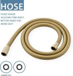 Briskspring Flexible Silicone Shower Hose in Brushed Gold