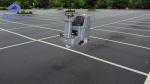 Large Water Tank Ride On Floor Scrubber For Cleaning Parking Lots