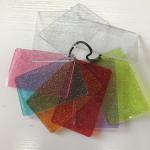 Pink Clear Glitter Acrylic Sheets Cast Plexiglass 3mm Fot Cut In Size