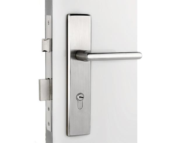 External Stainless Steel Door Latches Mortise Style Lock Single Role 6 Beads