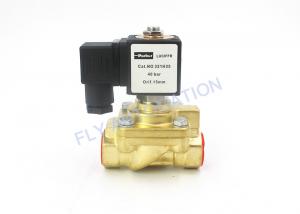 China 321H35 Parker Pneumatic Solenoid Valve 2 Way 24VDC Brass Normally Closed  1/2 General Purpose on sale