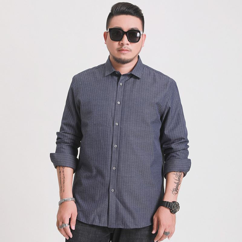 Stylish Cotton Casual Shirts for Men Custom Grand Flower Designs Curved Hem Long Sleeves
